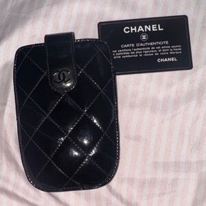 Chanel Glossy Black Quilted Holster
